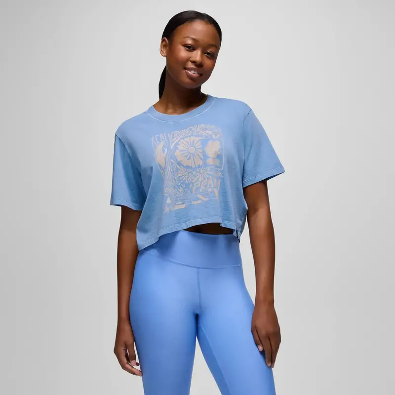 Prana Everyday Graphic Cropped T-Shirt For Women 1