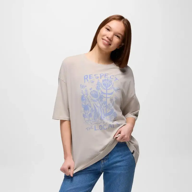 Prana Everyday Graphic Oversized Tee – Relaxed-Fit Women’S Cotton T-Shirt 1