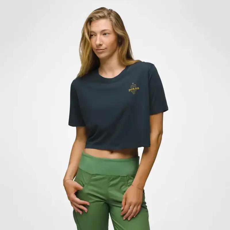Prana Everyday Vw Graphic Crop Top – Women’S Short Sleeve Tee 1