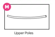 Replacement Upper Support Poles For 12-Foot Trampolines 1