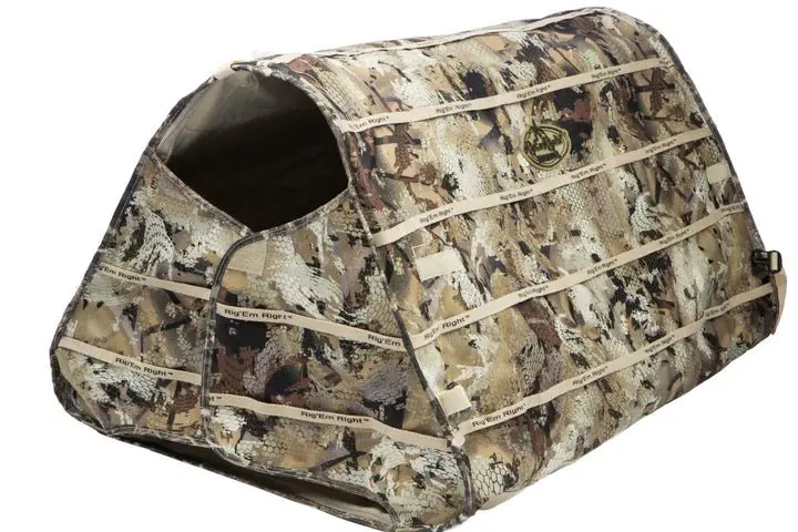 Rig’Em Right Field Bully Dog Ground Blind – Gore® Optifade® Marsh Camo 1