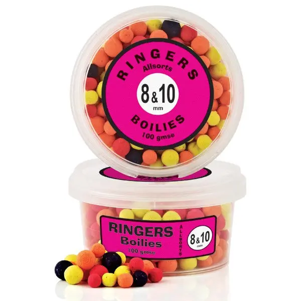 Ringer Allsorts Boilies – 8Mm & 10Mm Mix (100G) 1