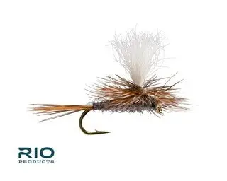 Rio Parachute Adams Dry Fly – 12-Pack Calf Tail Variant 1