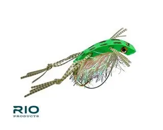 Rio Shimmy Frog Leopard Topwater Flies – Size 3/0, 6-Pack 1