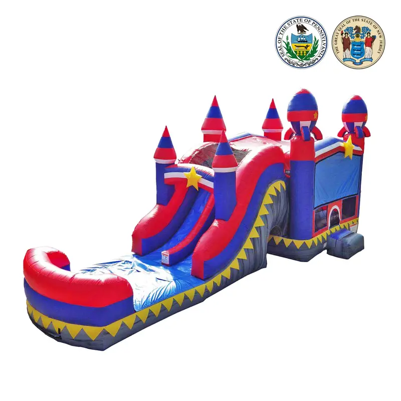 Rocket Dual-Lane Inflatable Combo 1