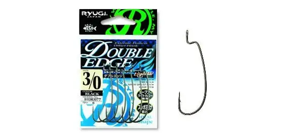 Ryugi Double Edge Worm Hook – Dual-Point Entry For Superior Hooksets 1