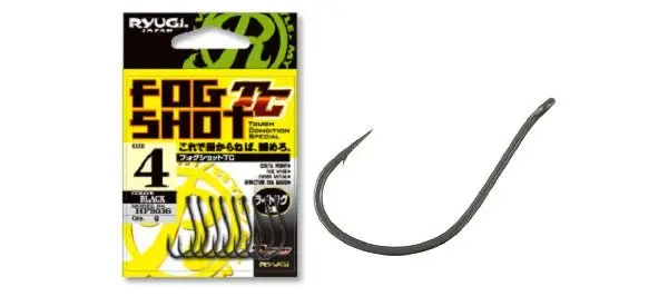 Ryugi Fog Shot Drop Shot Hook – Tc-Coated, 9-Pack 1