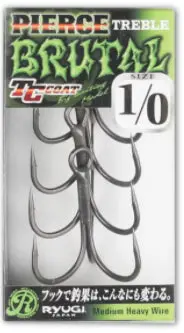 Ryugi Pierce Treble Brutal Hook Pack (4-Pack) 1