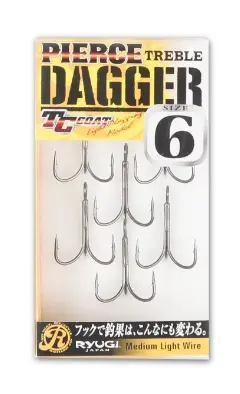 Ryugi Pierce Treble Dagger Hook – Sharp Triple-Point Design 1