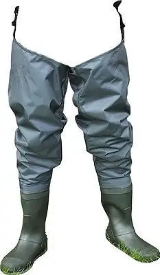 Shakespeare Sigma Nylon Hip Waders – Comfort-Fit Waterproof Wading Boots 1