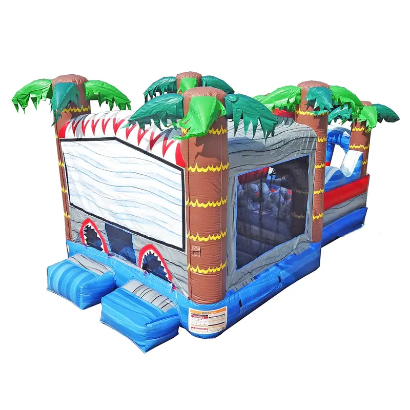 Shark Obstacle Course With Integrated Bouncer 1