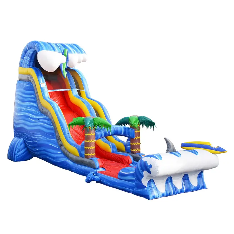 Shark Sighted Wave 24-Foot Inflatable Slide 1