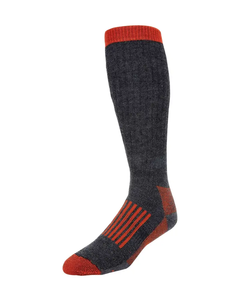 Simms Men’S Merino Wool Thermal Otc Socks 1
