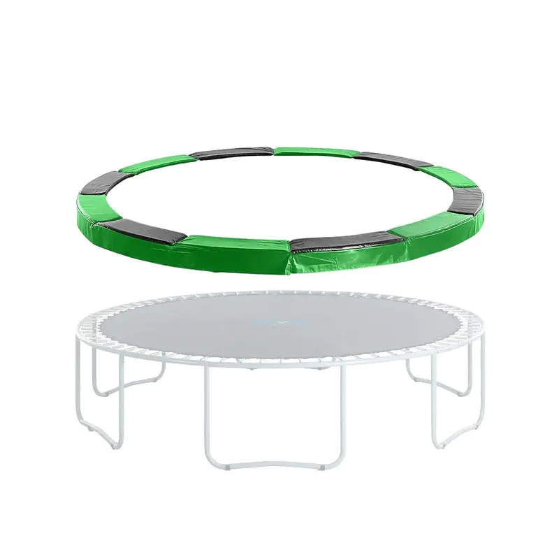 Skytric Black And Green Safety Pad For 11-Foot Round Trampolines – Spring Cover Replacement 1