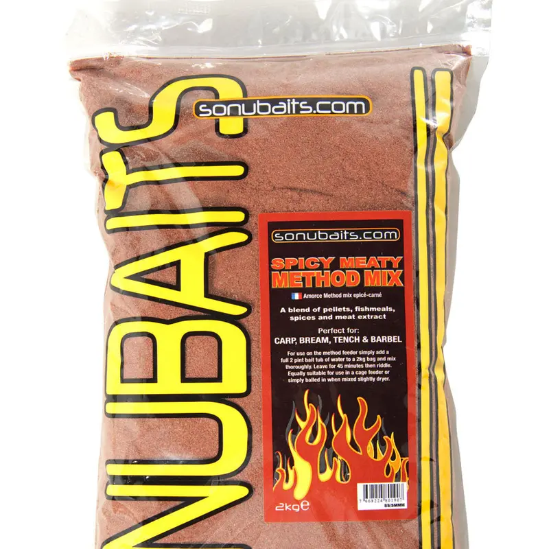 Sonubait Spicy Meaty Method Mix – High-Attraction Groundbait 1