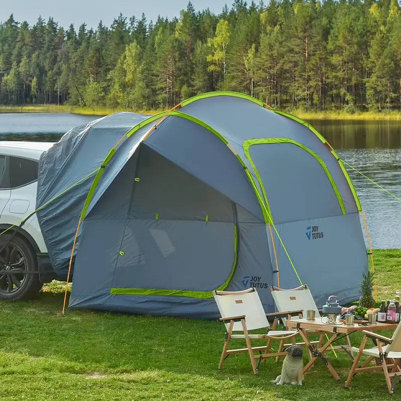 Spacious Suv Tailgate Tent With Waterproof Rainfly, Dual Entry Doors, And 6–8 Person Capacity 1