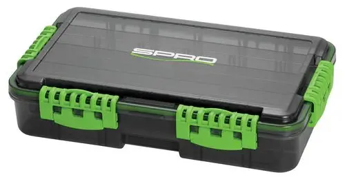 Spro Deep-Waterproof Tackle Box – Model 3700, Black/Green 1