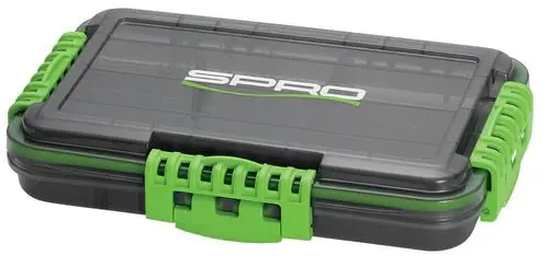 Spro Waterproof Tackle Box – Model 3500, Black/Green 1
