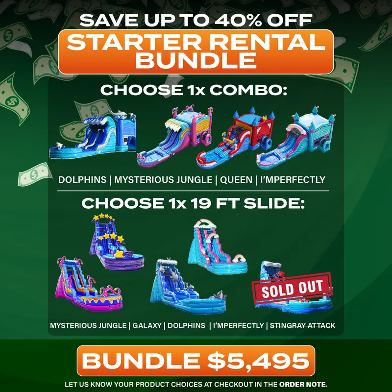 Starter Rental Equipment Bundle – Complete Trampoline Setup 1