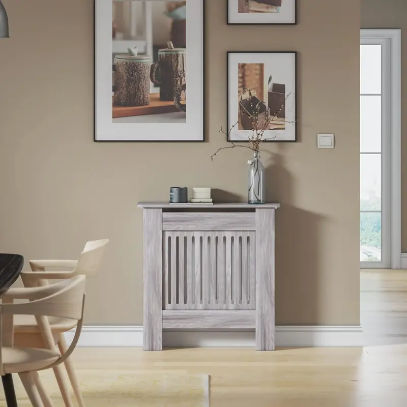 Stylish Modern Radiator Cover – Decorative Heat Concealer With Ventilation Design 5