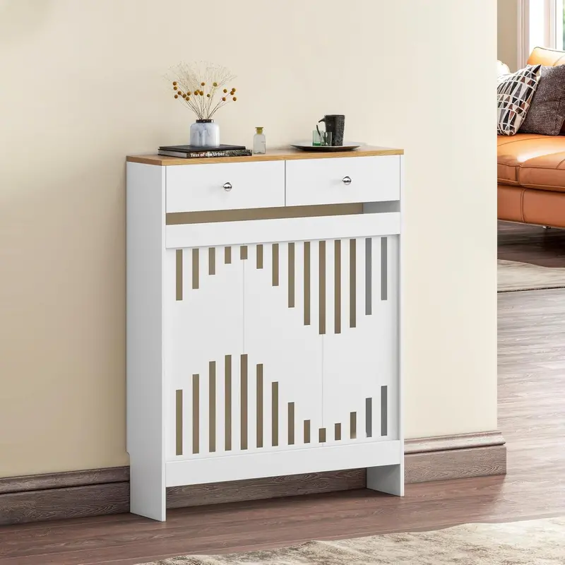 Stylish Radiator Cover With Integrated Drawer Storage 1