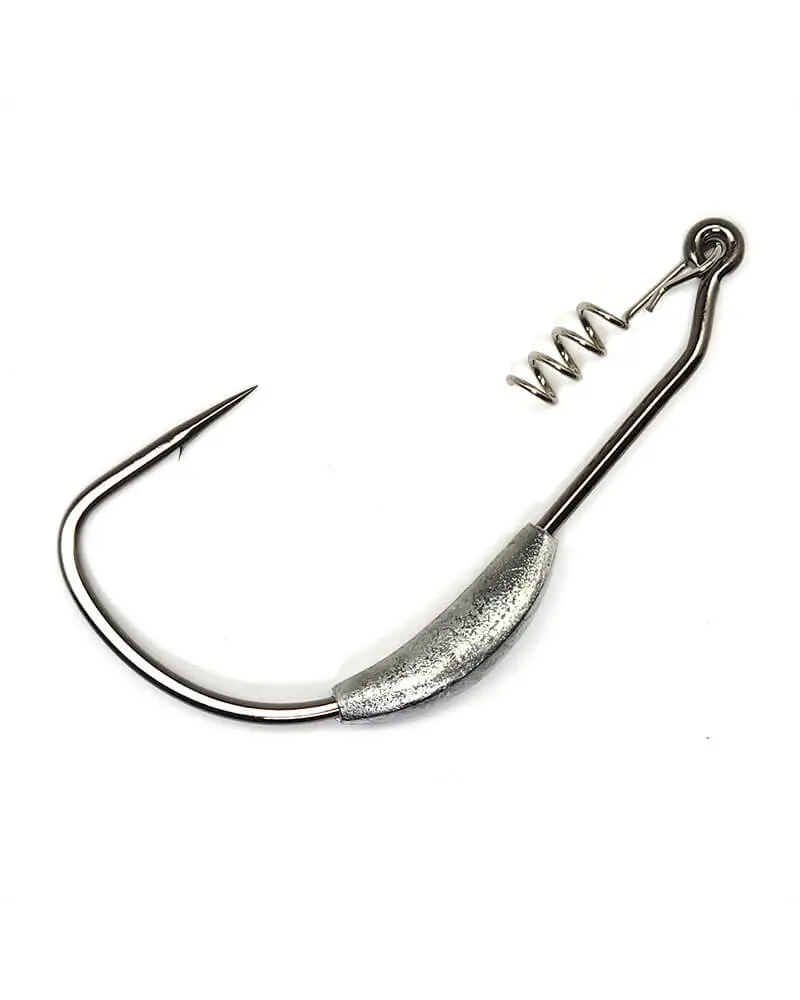 Superline Ewg Worm Hook With Spring Lock – Black 1
