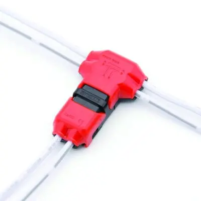 T-Junction Wire Connector For Dual-Conductor Applications 1