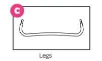Three-Leg Base Kit For 10-Foot Trampolines 1