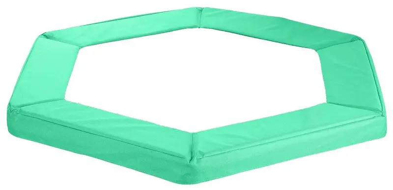 Upper Bounce 40" Hexagonal Mini Trampoline – Green Oxford Safety Pad 1