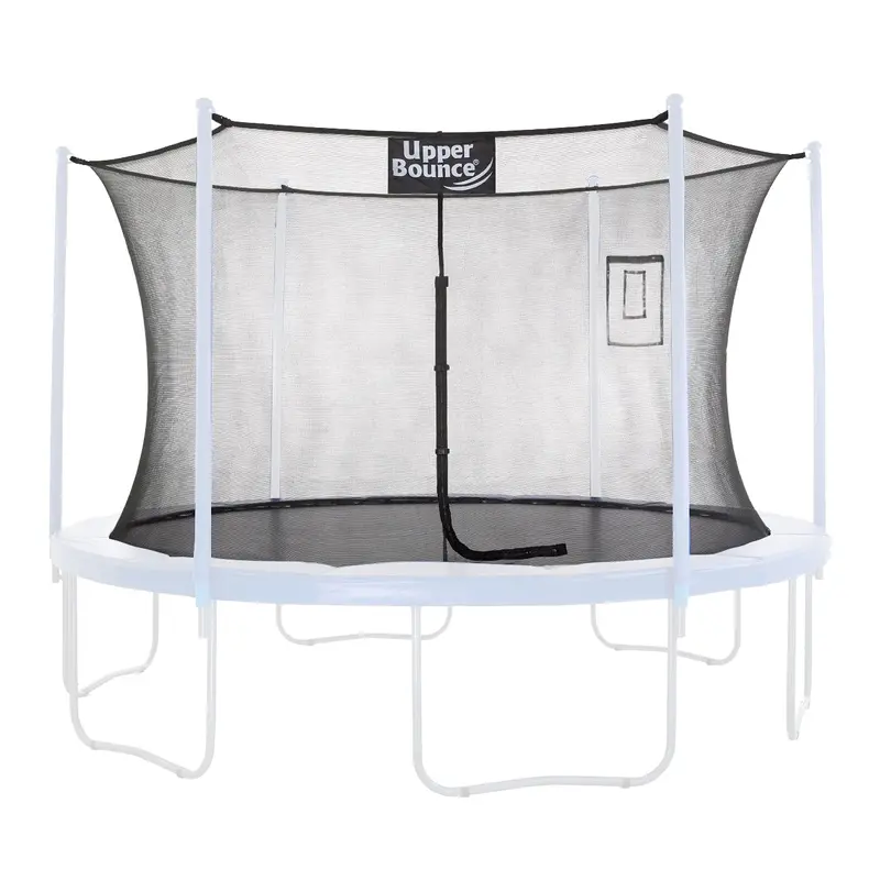 Upper Bounce Enclosed Safety Net For 12-Foot Round Trampolines – 4-Pole Or 2-Arch Compatible 1