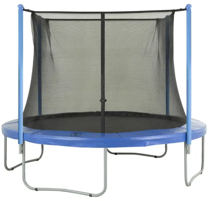 Upper Bounce Strap-Style Enclosure Net For 12-Foot Round Trampolines With 4 Straight Poles 1