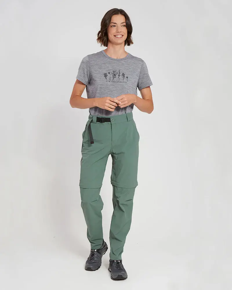 Xtm Wye River Women'S Convertible Zip-Off Hiking Trousers 1